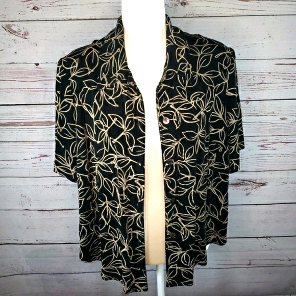 RONNI NICOLE by Ouida Short Sleeve Jacket Size 1X - Picture 9 of 9